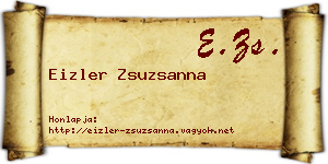 Eizler Zsuzsanna névjegykártya