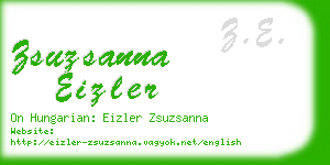 zsuzsanna eizler business card